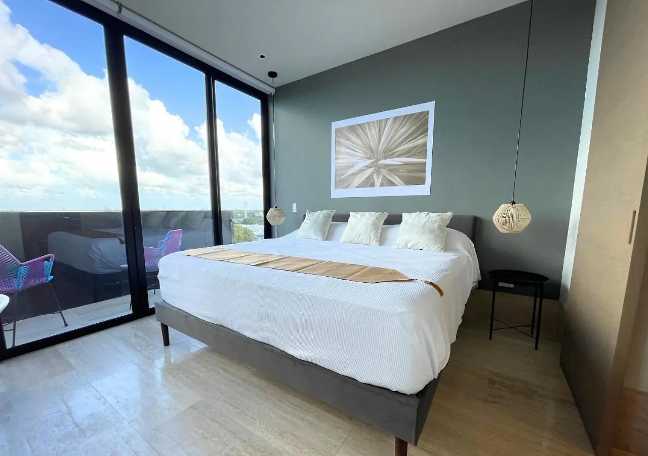 Brand New Condo With Rooftop Pool 코수멜 0*,  멕시코